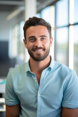 Obraz premium Coding Brilliance: A Day in the Life of a 30-Year-Old Engineer