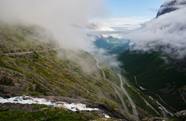 Trollstigen road in norway
