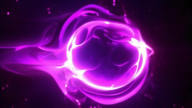 Abstract purple circular energy ball