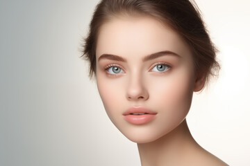 Fototapeta premium Portrait of a beautiful young woman.