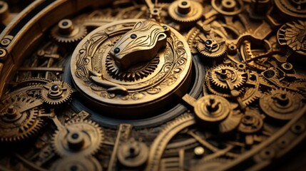 A detailed view of a mouse's scroll wheel and buttons, illustrating its intricate design elements.