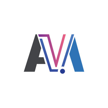 Avm letter logo design template, avm business logo design