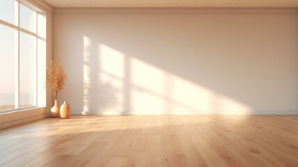 Fototapeta premium Modern style conceptual interior empty room