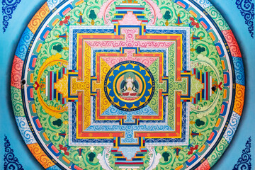 Ceiling of Dukhang Hall - Vairochana Mandala