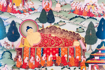The Buddha prepares to go to Paranirvana