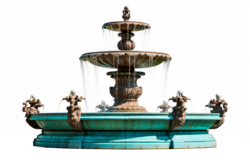 fountain  isolated on transparent background, png file