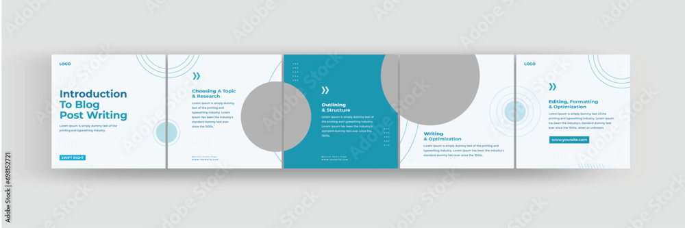 Wall mural how to write a blog posts social media carousel, step by step guide to write instagram carousel desi