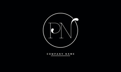 PN, NP, P, N Abstract Letters Logo Monogram © grafic.ustani