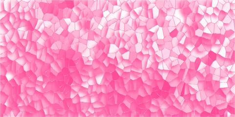 Obraz premium Quartz light Mint Broken Stained Glass with gradient pink triangles, geometric background of triangular pattern in soft gradient blue colors, mosaic marble pattern texture for design.