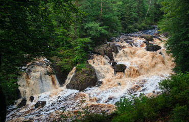 waterfall in Sweden