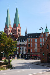 Obraz premium city old town of Lubeck