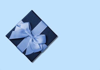 big gift box with ribbon bow
