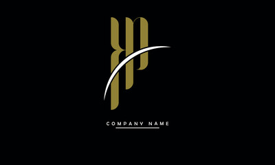 PK, KP, P, K Abstract Letters Logo Monogram