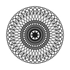 Abstract geometric spirograph background