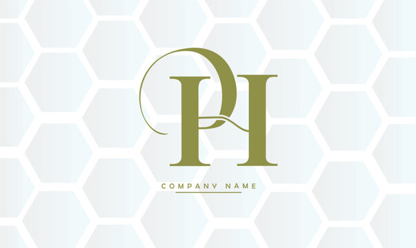 PH, HP, P, H Abstract Letters Logo Monogram