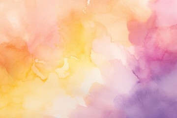 Abstract watercolor background. Colorful watercolor texture. Hand painted background, Hand-painted watercolor background with beautiful hues of yellow, gold, pink, and purple, AI Generated