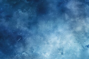 Blue grunge abstract background with space for your text or image, Illustrate an abstract watercolor paint background in dark blue, creating a grunge texture, AI Generated - Powered by Adobe