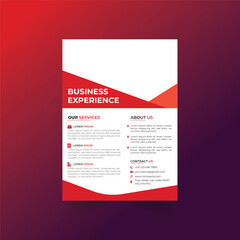 Modern Corporate flyer design template.