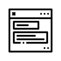 contact form line icon