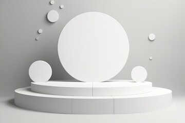 white round podium sphere