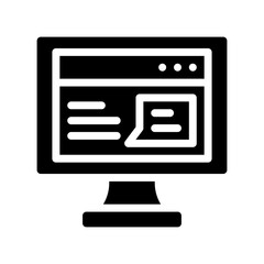 desktop glyph icon