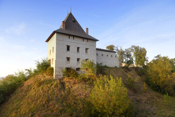 Fototapeta na wymiar Halych castle in city of Halych (Galych) in Ivano-Frankivsk region, Western Ukraine
