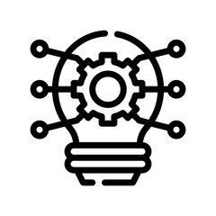 Obraz premium innovation line icon