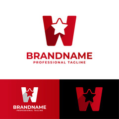 Letter W Star Logo, suitable for business related to Star with W initial.
