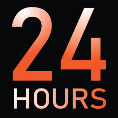 24 hours vector