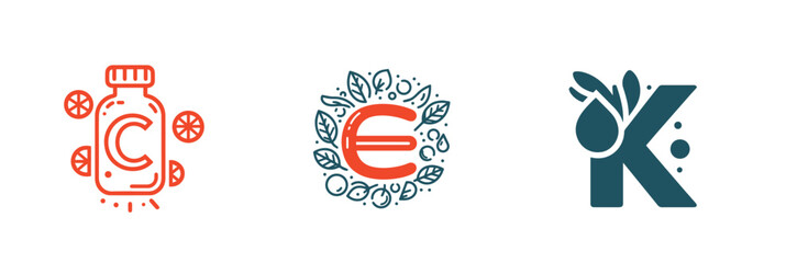 Nourishing Beauty: Vitamin E Vector Icon for Healthy Skin and Wellness