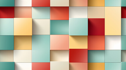 Plastic cubes pattern seamless pattern
