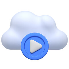 3D icon of a cloud