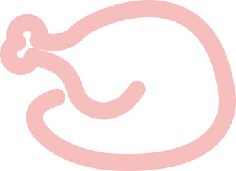 Obraz premium chicken and turkey icon 