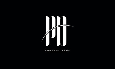 PD, DP, P, D Abstract Letters Logo Monogram