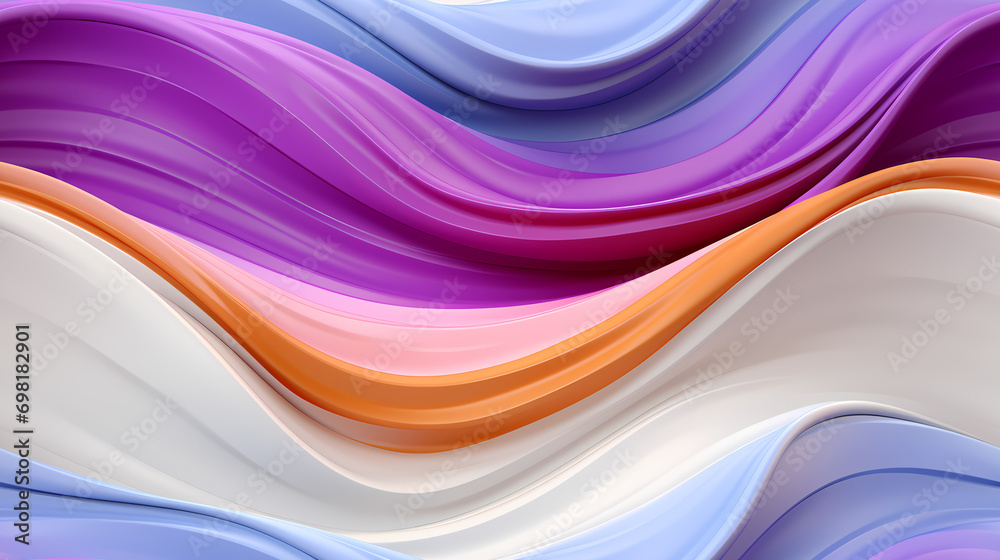 Wall mural abstract swirl wave seamless background pattern. flow liquid lines design