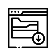 file download line icon