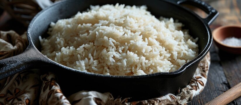 Iron Pot Cooked Rice