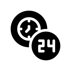 clock glyph icon