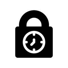 lock glyph icon