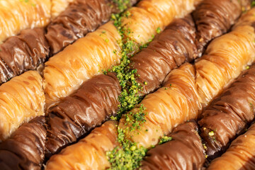 Pistachio baklava. Traditional oriental dessert.