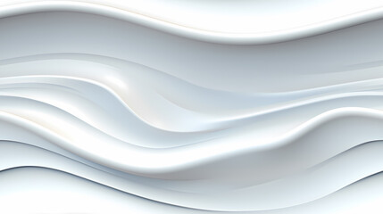 White light gypsum 3D interior seamless background, line wave wall
