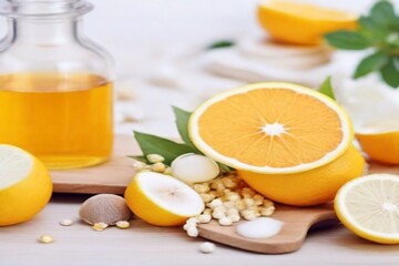 orange juice and lemon