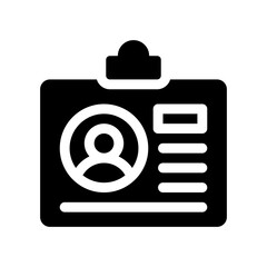 id card glyph icon