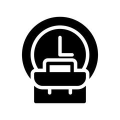 deadline glyph icon