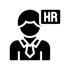 hr glyph icon