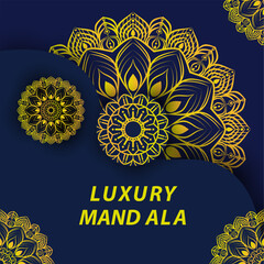 Luxury mandala abstract floral background design