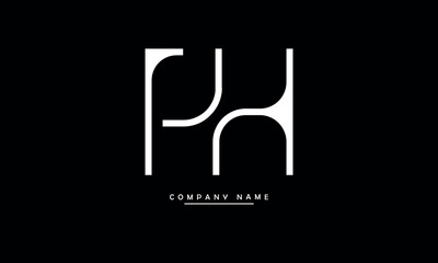 PH, HP, P, H Abstract Letters Logo Monogram