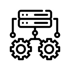 database line icon