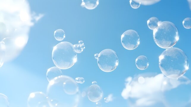 bubbles in the sky  - Generative Ai