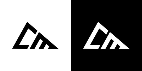 vector logo cm abstract